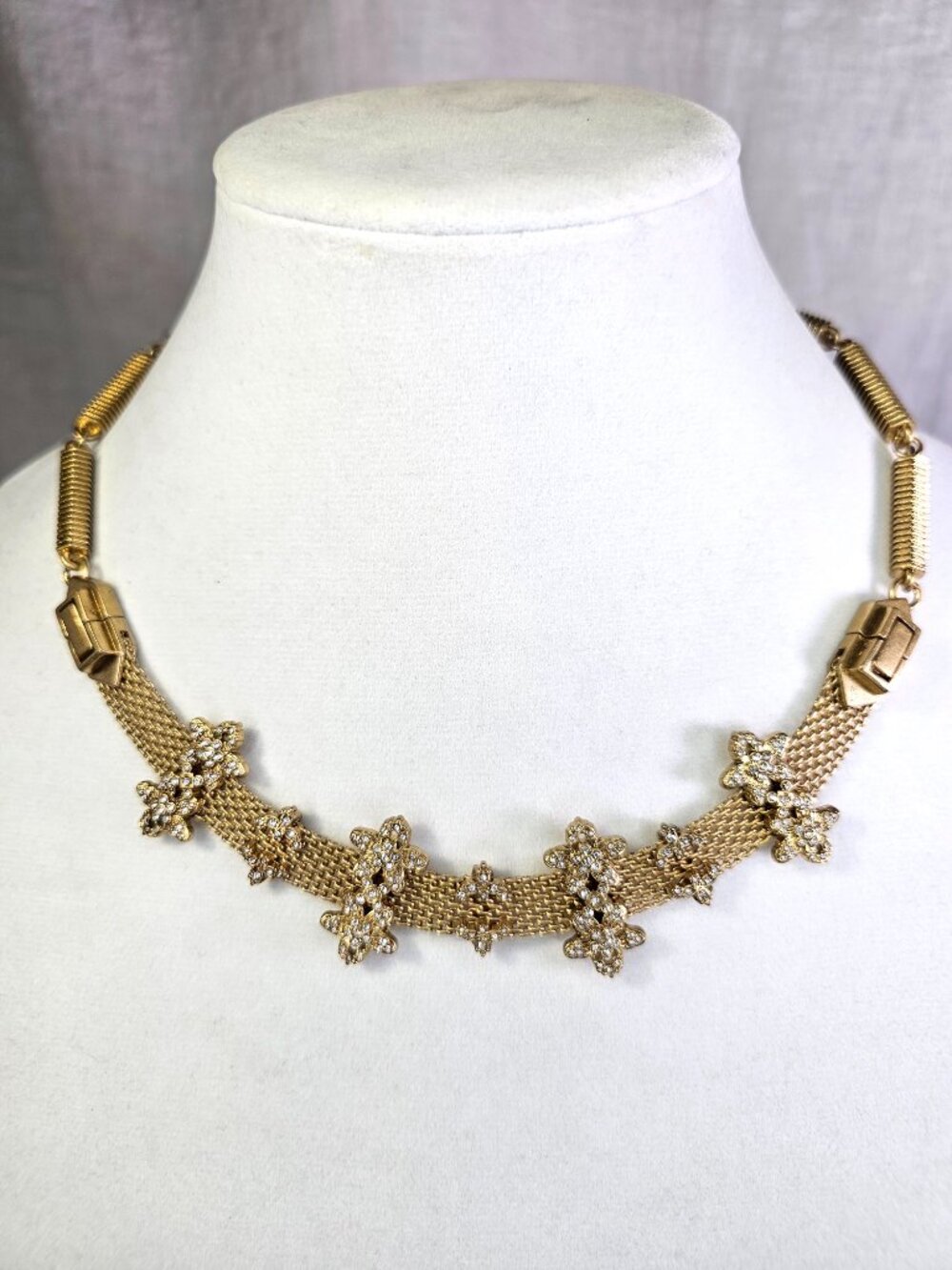 CAbi #2121 Bon Vivant Gold Tone Convertible to Bracelet Princess Necklace